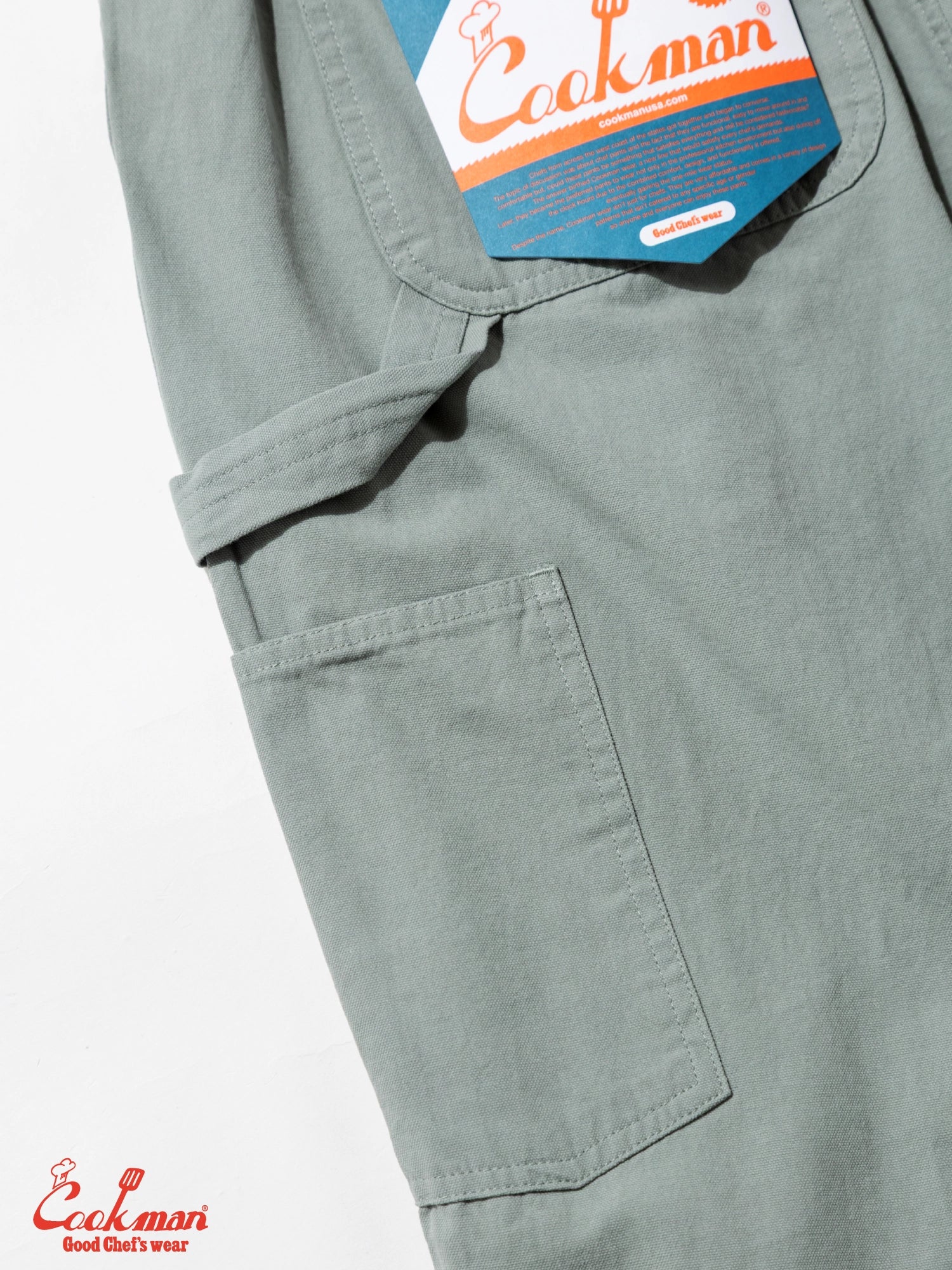 CARPENTER'S PANTS CANVAS STILL WATER - LIGHT BLUE