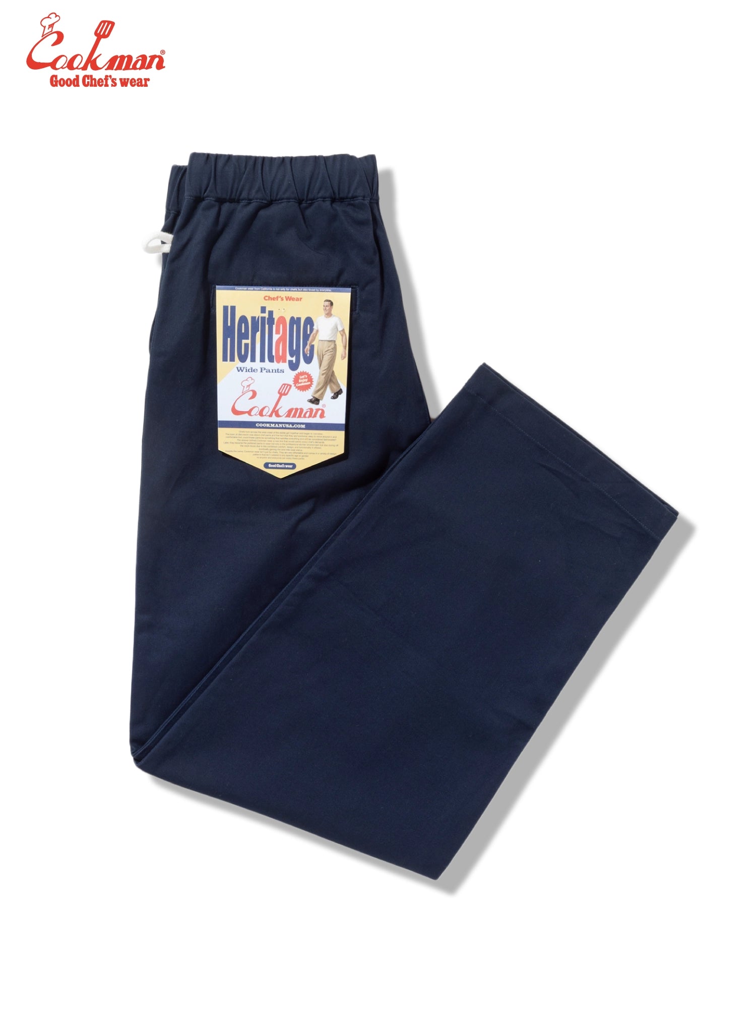 HERITAGE WIDE PANTS HEAVY TWILL - NAVY