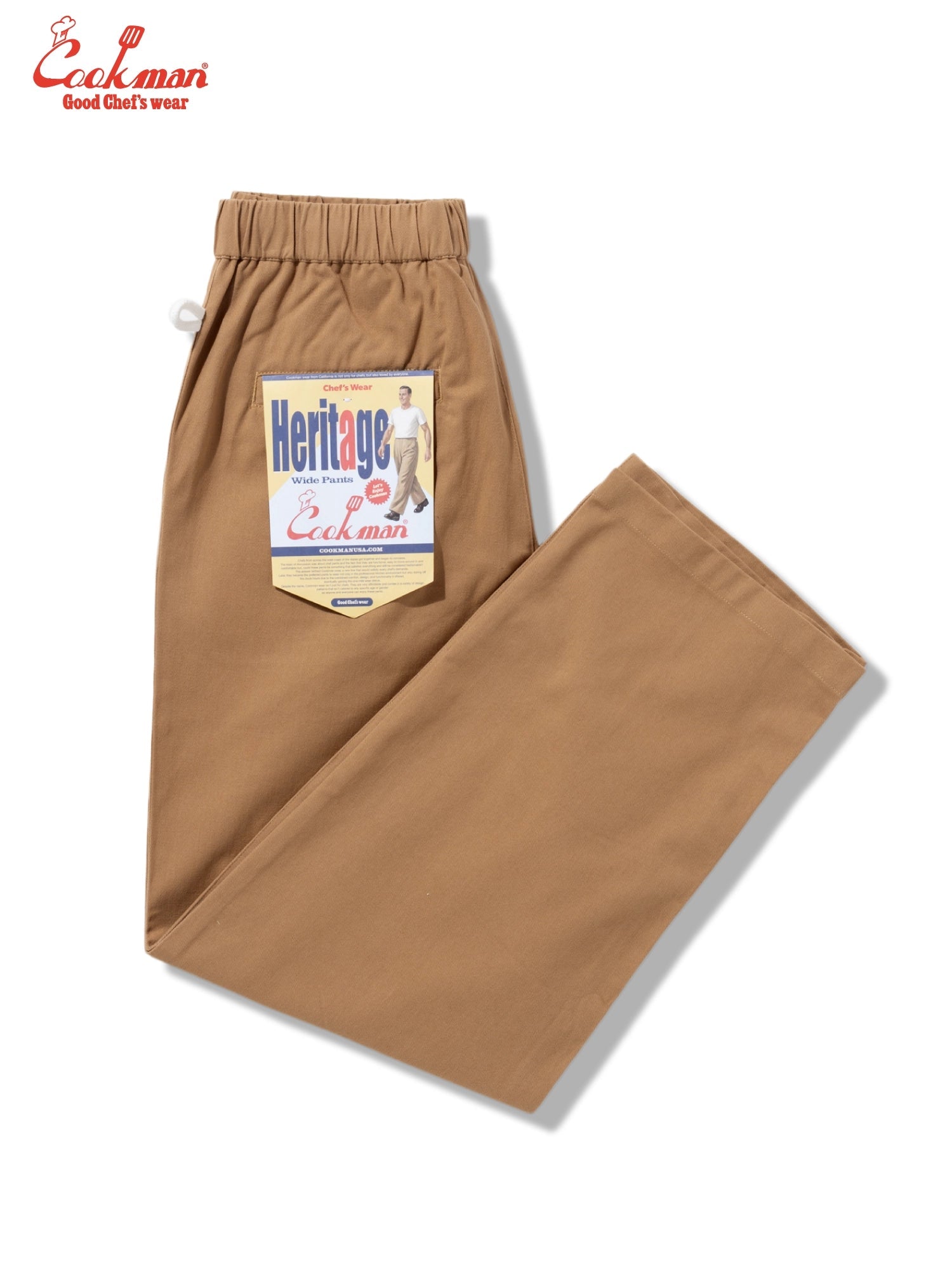HERITAGE WIDE PANTS HEAVY TWILL - BEIGE