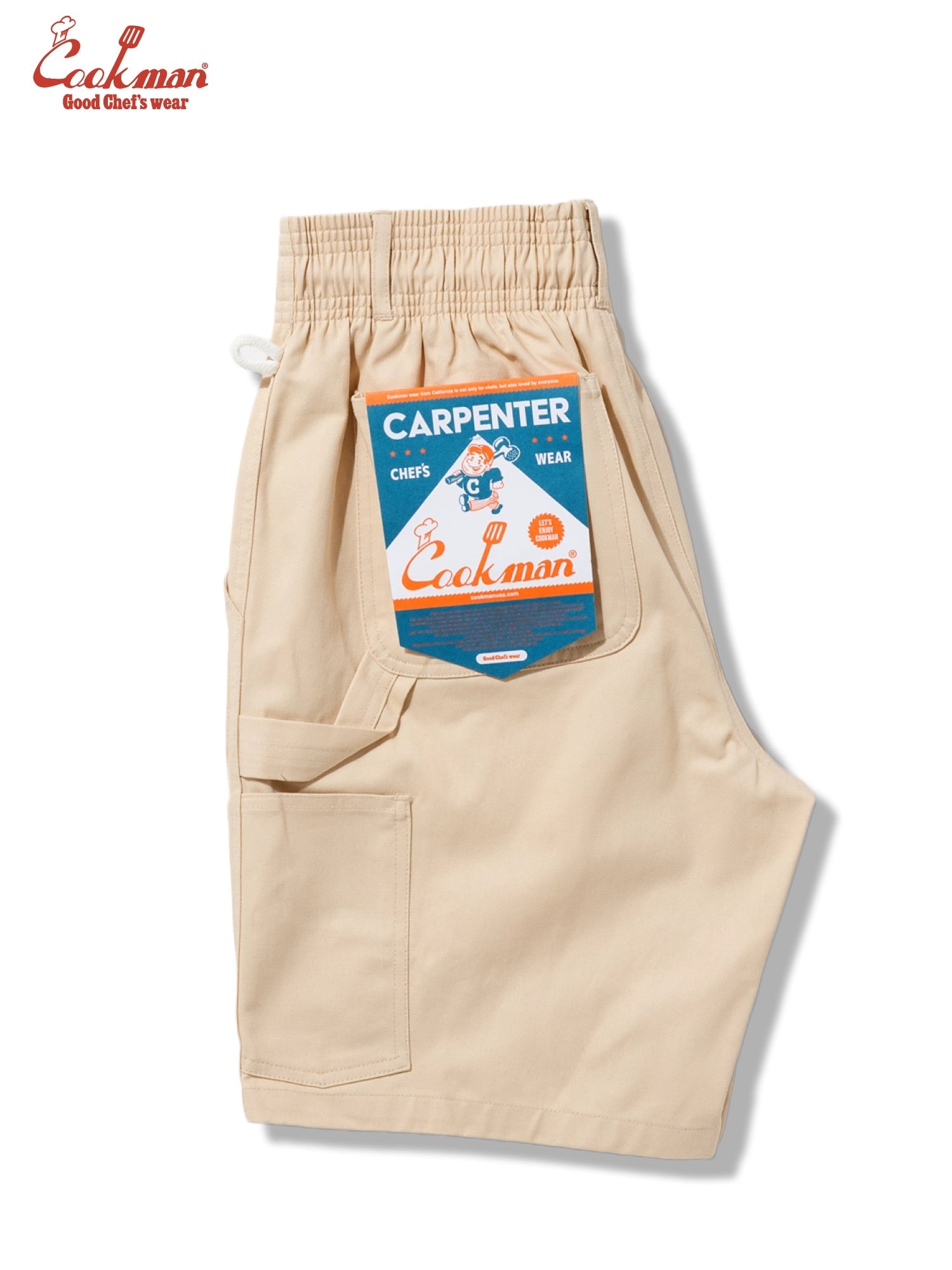 CARPENTER'S PANTS SHORT HEAVY TWILL - CREAM