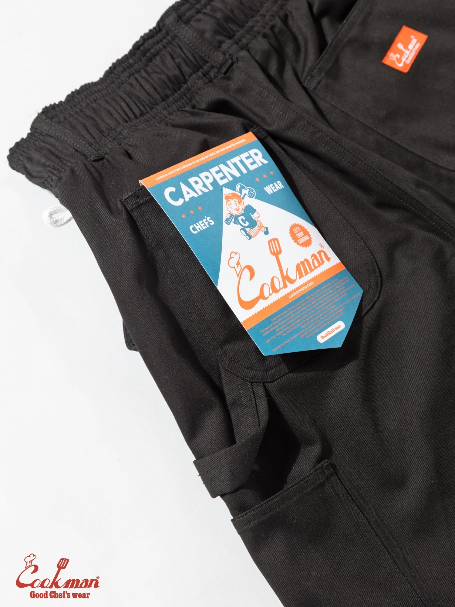 CARPENTER'S PANTS SHORT HEAVY TWILL - BLACK