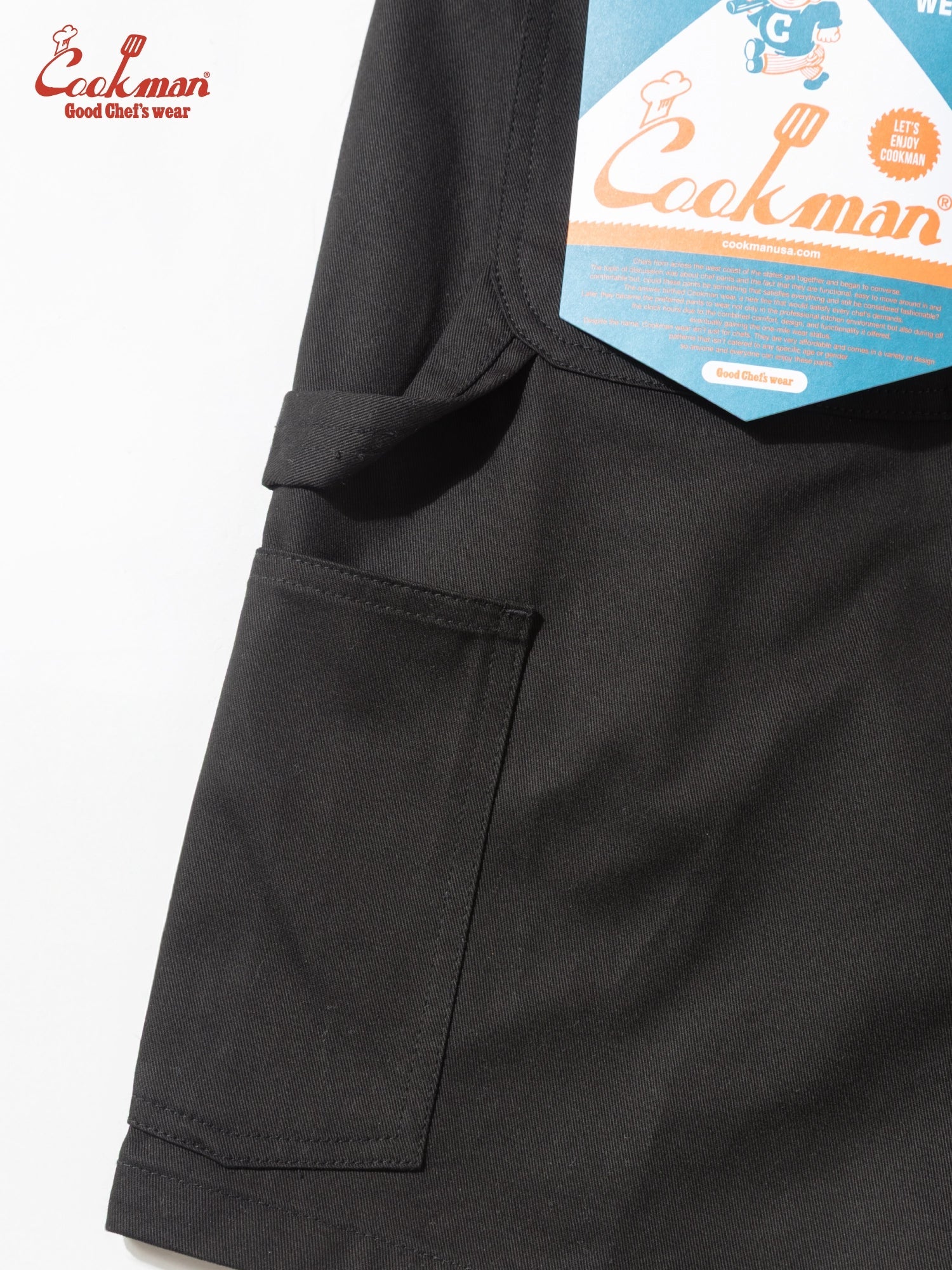 CARPENTER'S PANTS SHORT HEAVY TWILL - BLACK