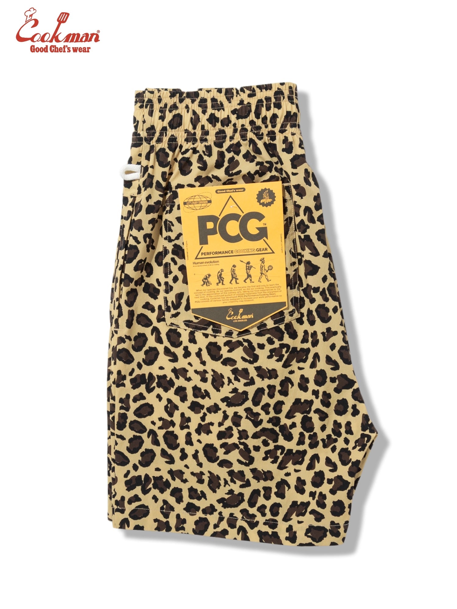 CHEF SHORT PANTS LIGHT LEOPARD - BEIGE