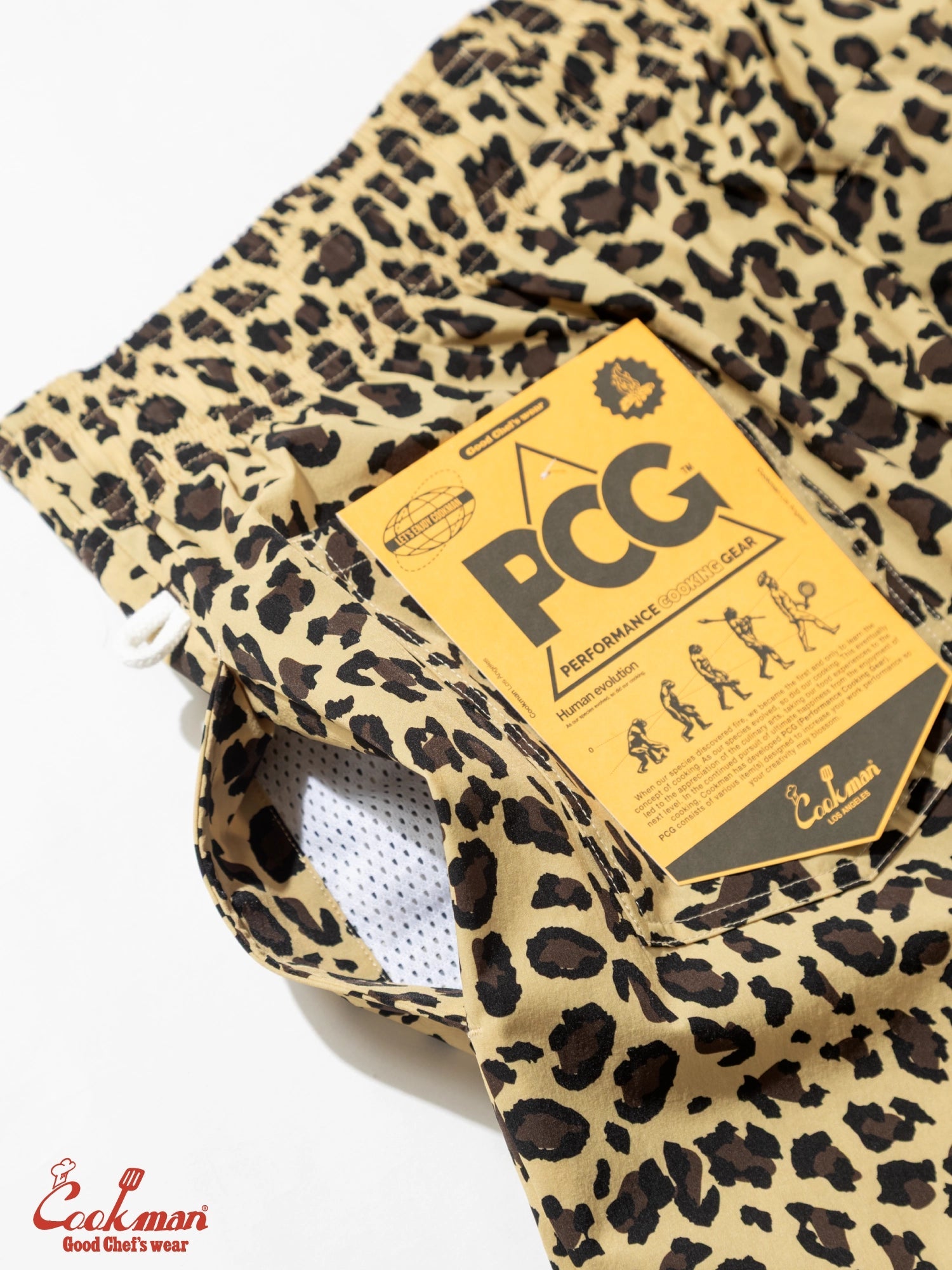 CHEF SHORT PANTS LIGHT LEOPARD - BEIGE
