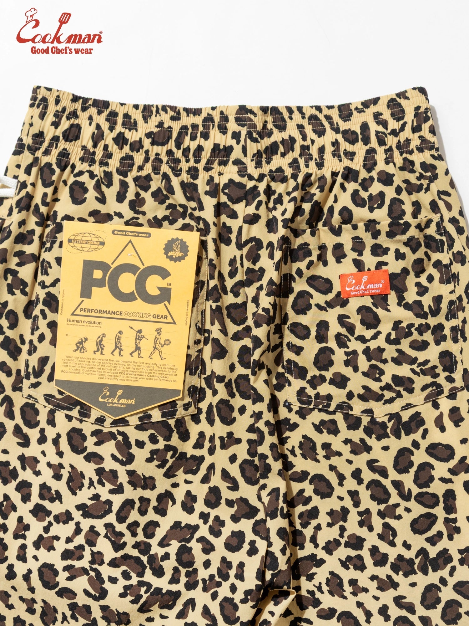 CHEF SHORT PANTS LIGHT LEOPARD - BEIGE