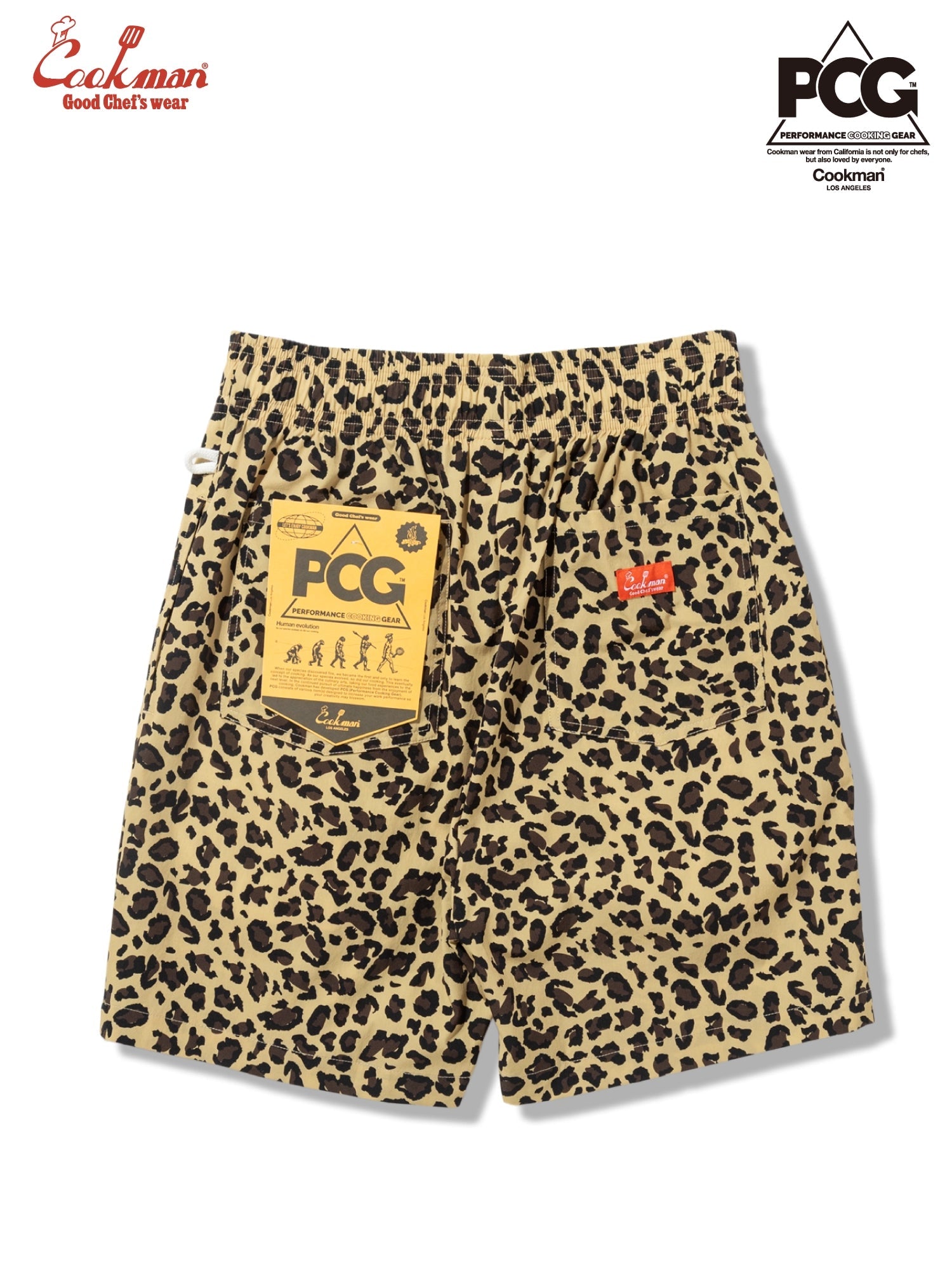 CHEF SHORT PANTS LIGHT LEOPARD - BEIGE
