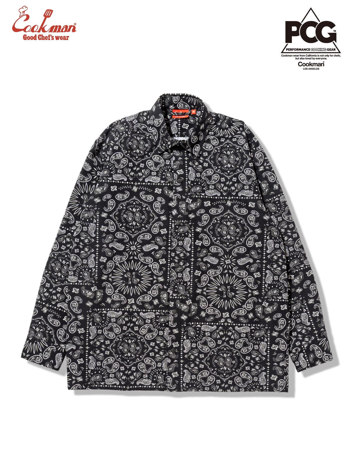WORK SHIRTS LONG SLEEVE PAISLEY - BLACK