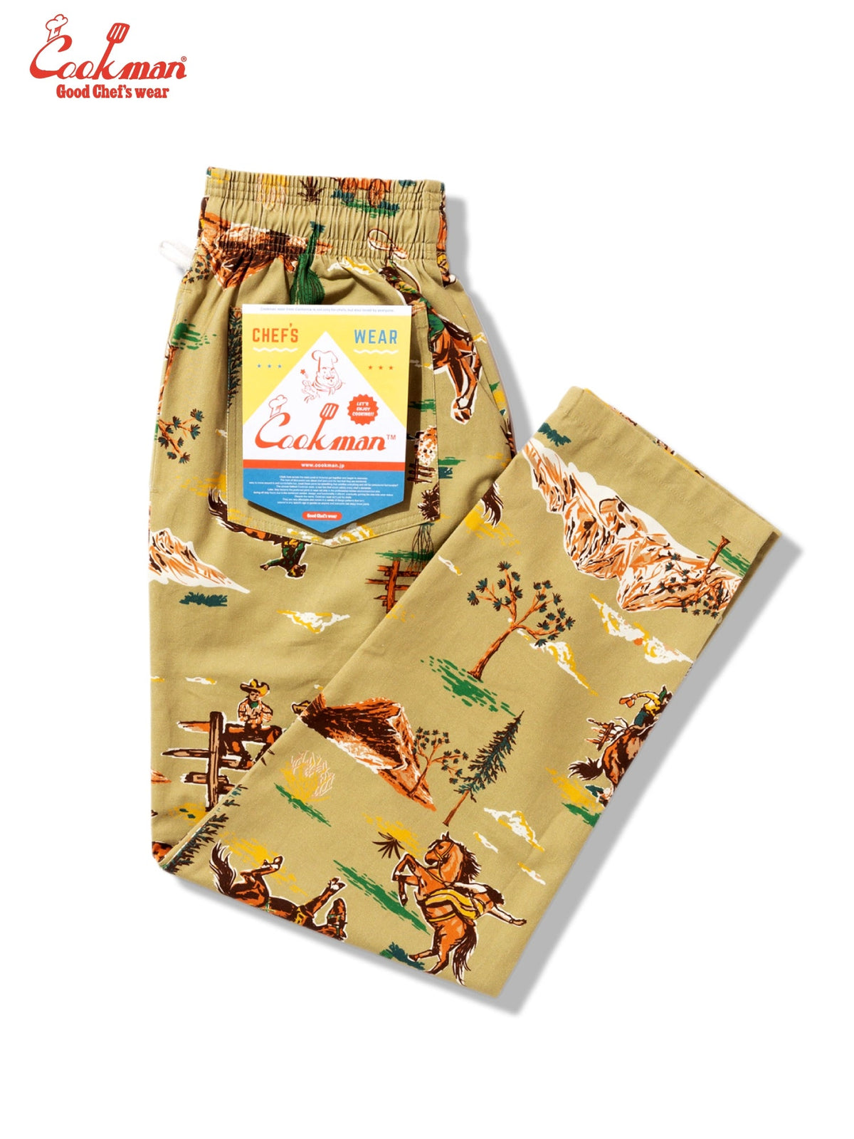 CHEF PANTS WESTERN - BEIGE