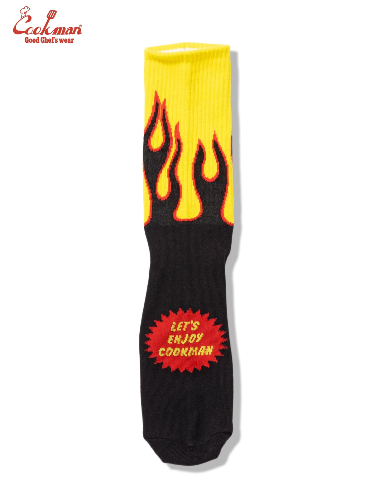 RIB CREW SOCKS - FLAME BLACK YELLOW