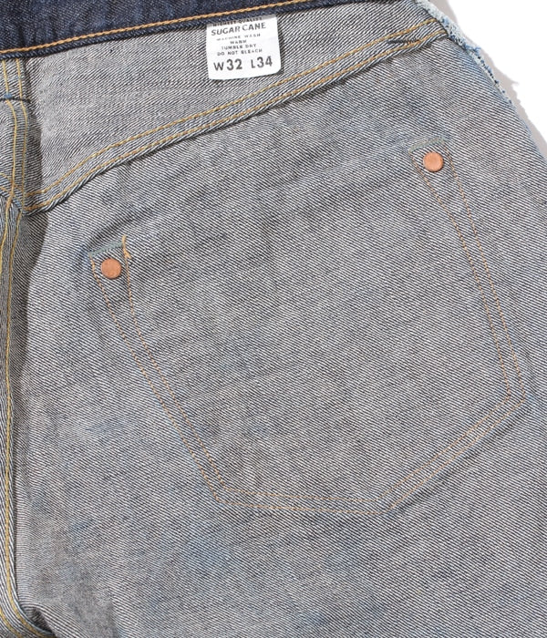 SC41947A / 14.25oz. DENIM 1947 MODEL REGULAR STRAIGHT (ONE WASH) - INDIGO