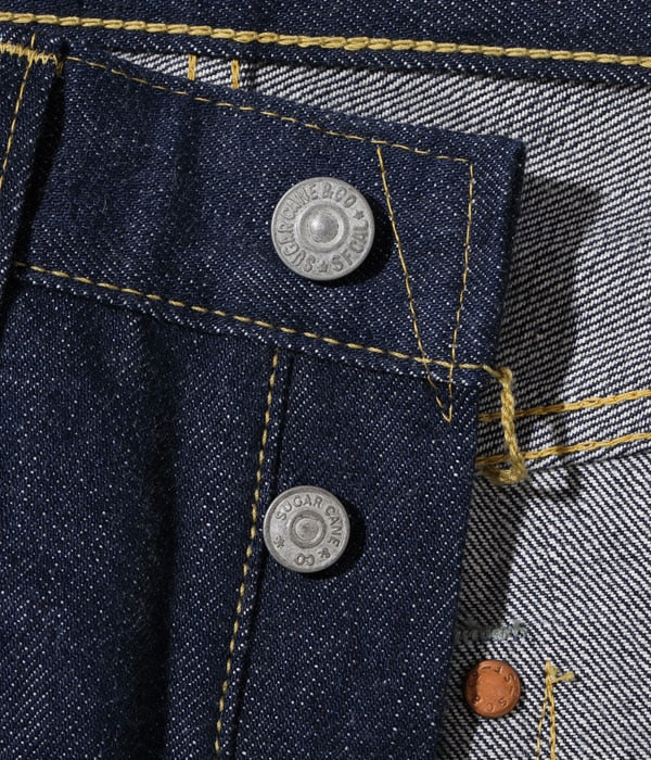 SC49007 SUGAR CANE SUPER “DENIM COLLECTIBLES #07 13.5OZ. BLUE DENIM WAIST OVERALLS “1946 MODE - INDIGO