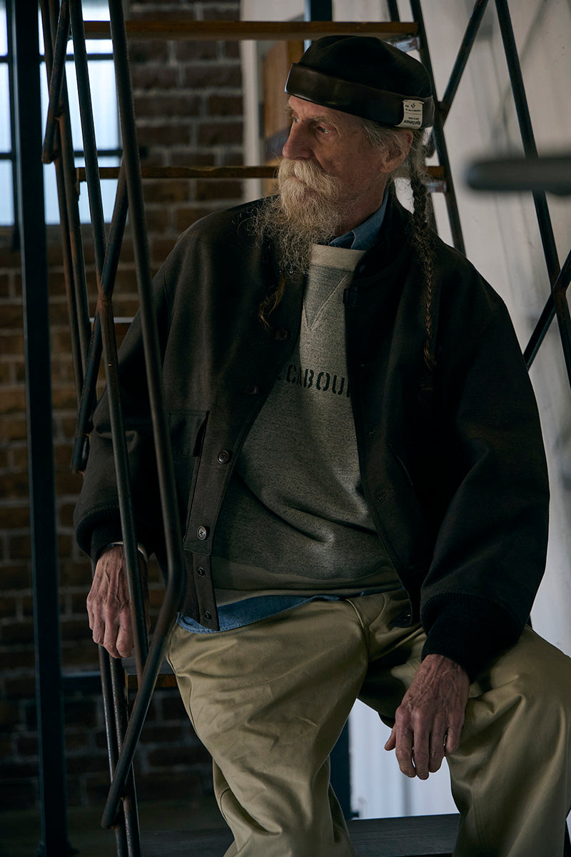 50s CREW NECK 20.5oz LETTERED - CHARCOAL GRAY