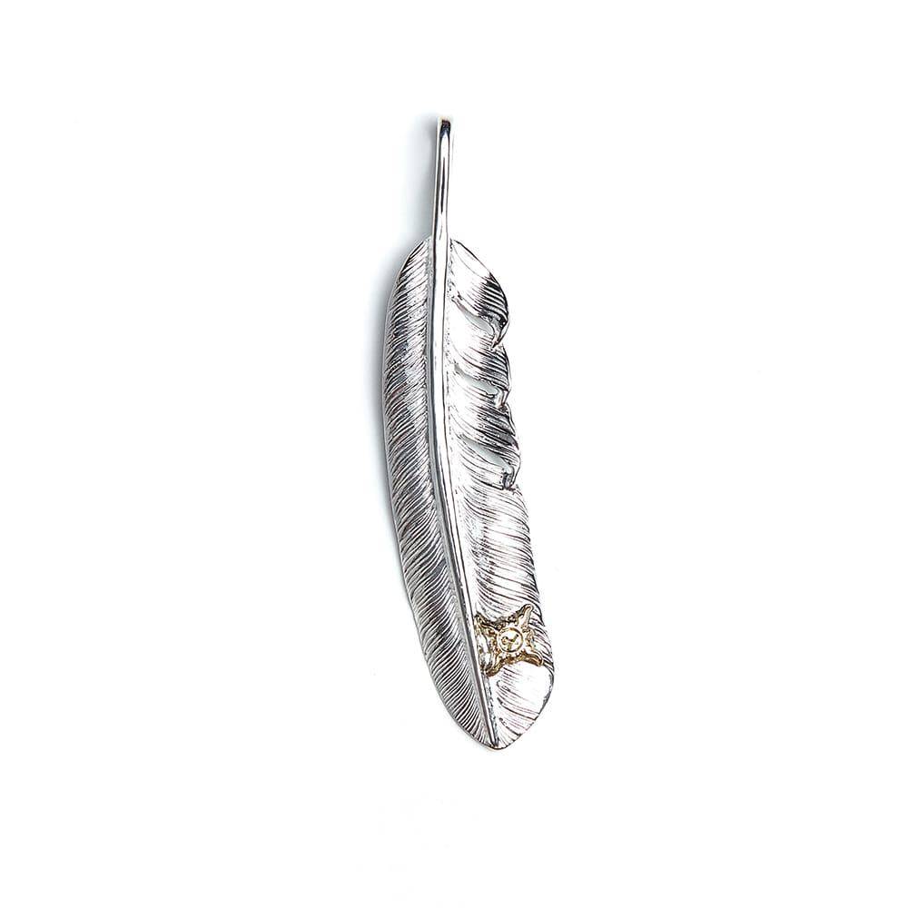 P-391R K18 Feather with Watermark Mark (L) - NO COLOR