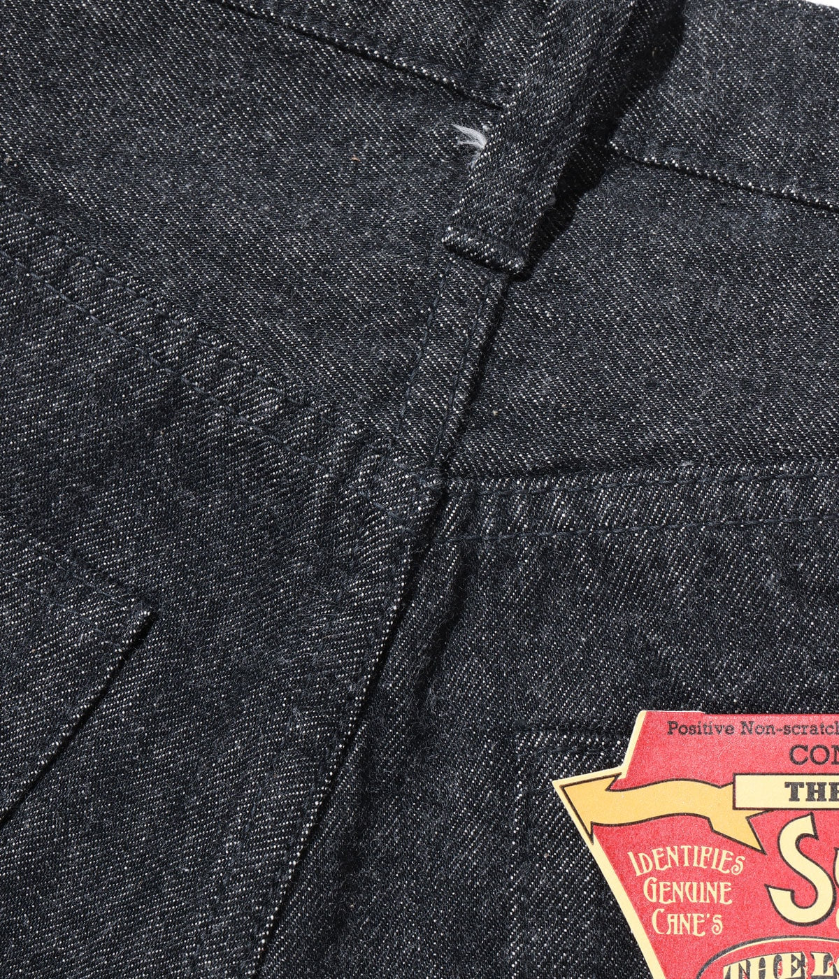 SC42460 14.25oz. BLACK DENIM 1947 MODEL (REGULAR STRAIGHT) - BLACK