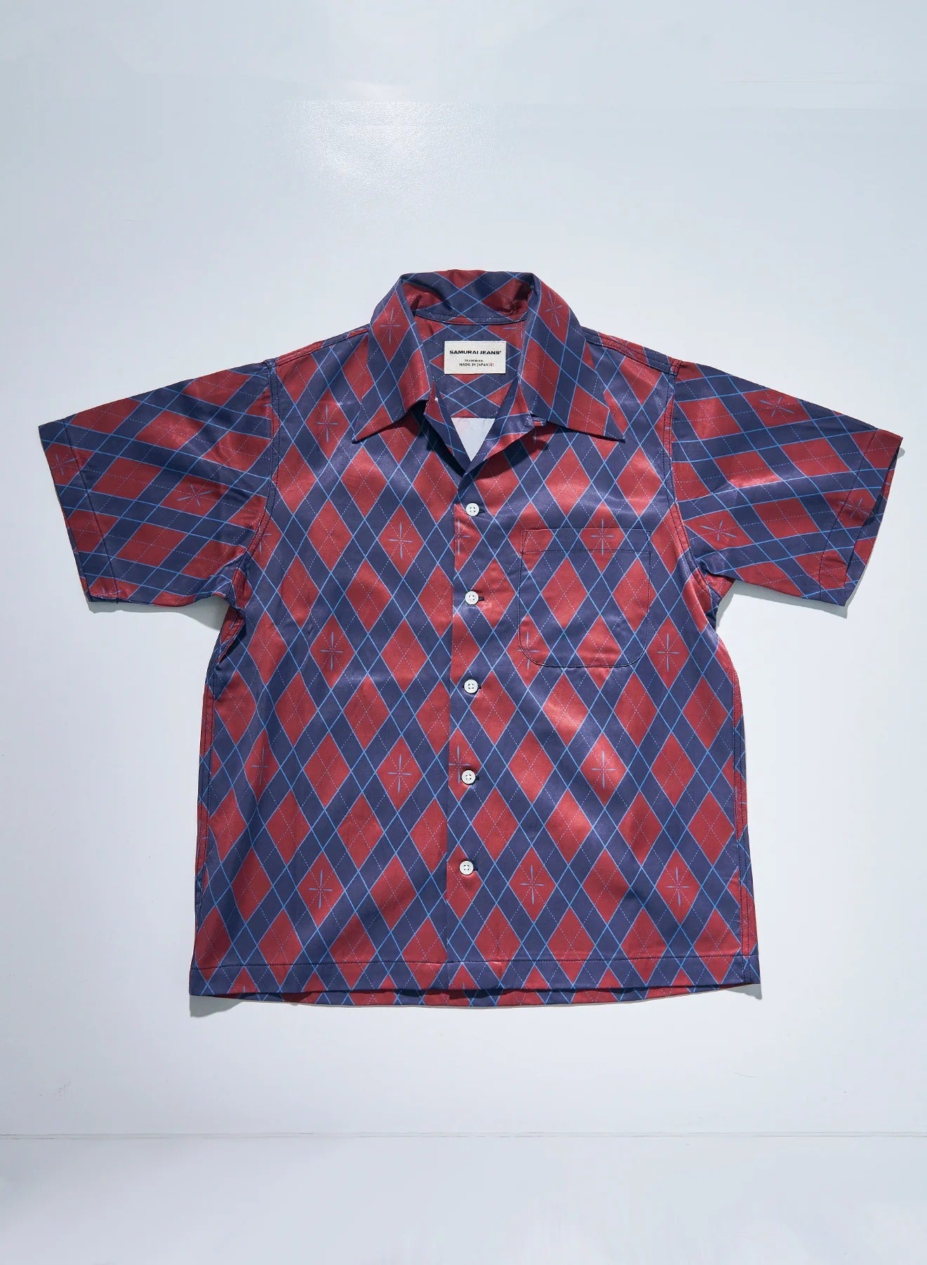 HSA25-01 "NARAHIRA" SNAKE PATTERN SHIRT - RED