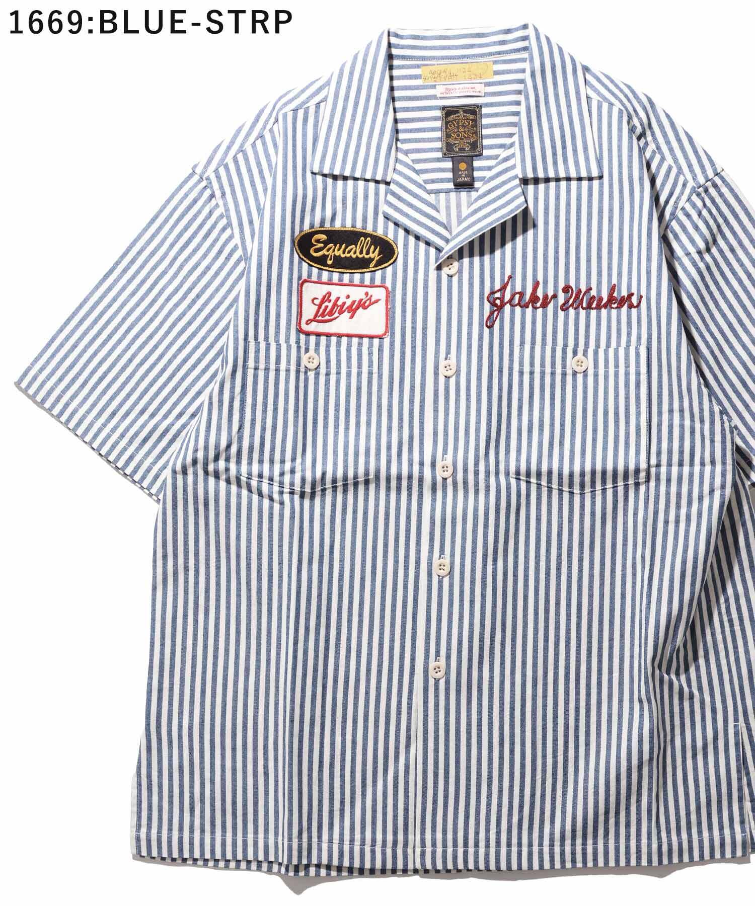 GS2549929 LIBIYS SERVICE MAN SHIRTS - BLUE STRIPE
