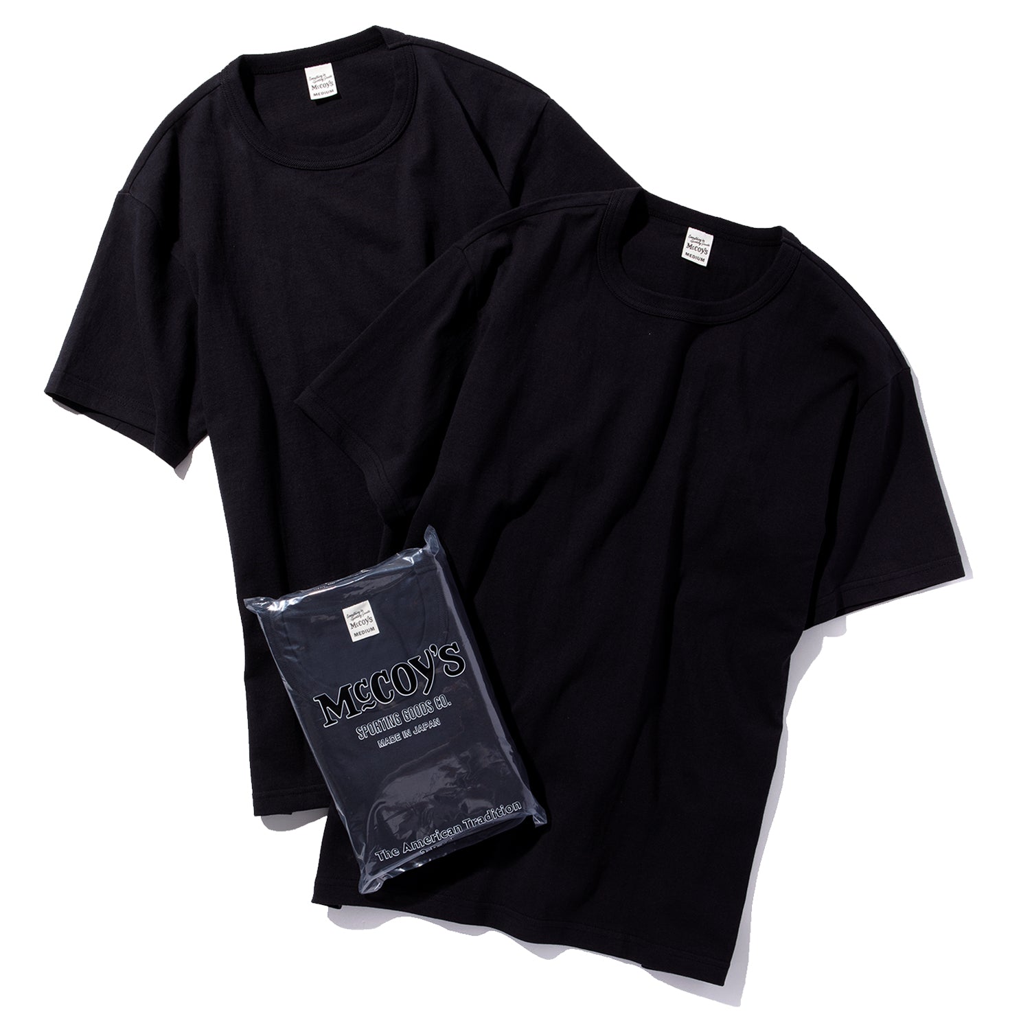 MCCOY'S 2pcs PACK TEE - BLACK