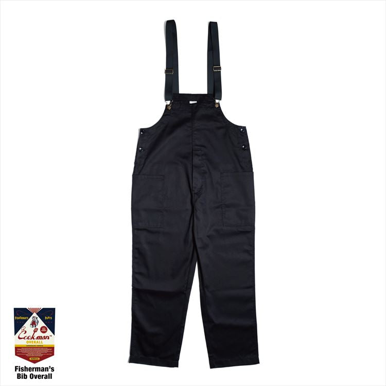 FISHERMAN'S BIB OVERALL - BLACK