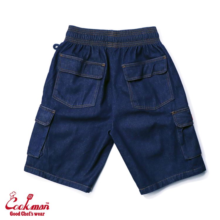 CHEF SHORT PANTS CARGO DENIM - NAVY