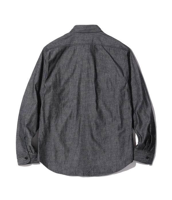 SC29159 / BLACK CHAMBRAY WORK SHIRT - BLACK