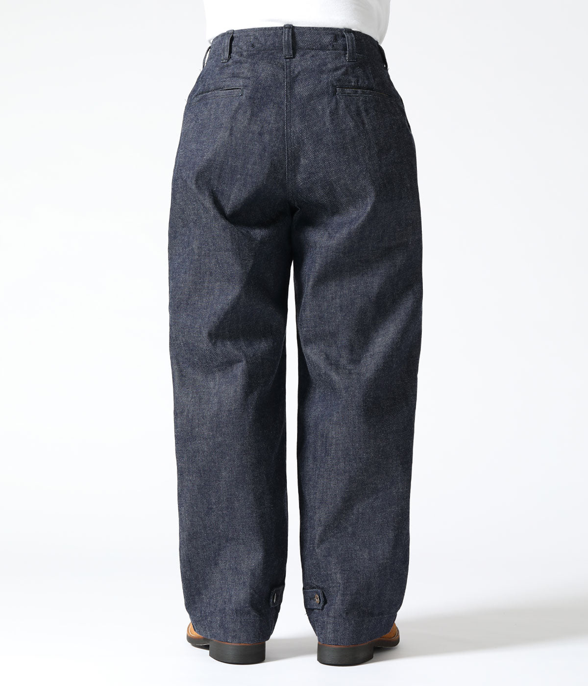 BR42596 TROUSERS FIELD Type M-1943 “DENIM CIVILIAN MODEL” - INDIGO