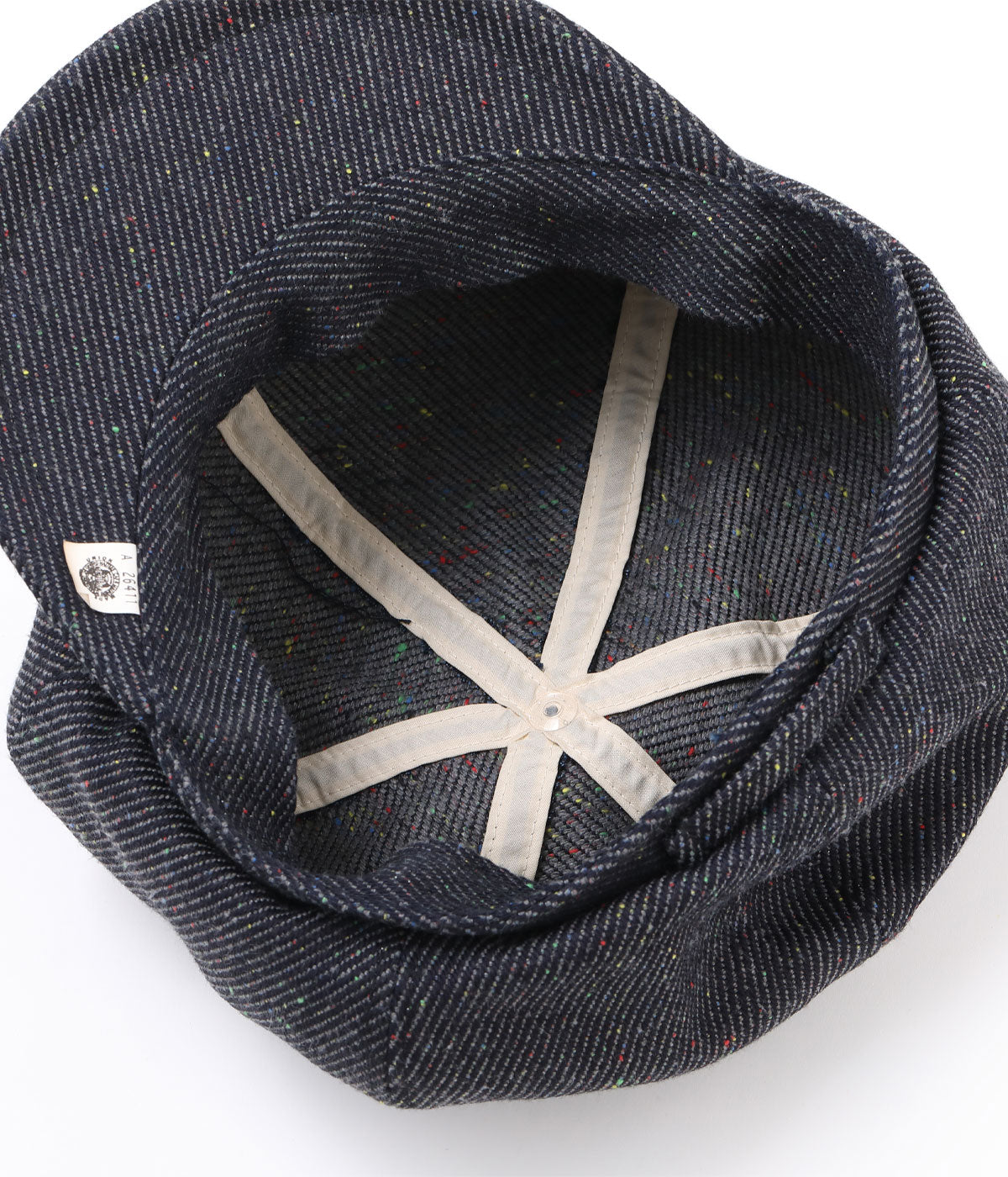 SC02768 FICTION ROMANCE 13.7oz. INDIGO NEP DENIM APPLEJACK CAP - INDIGO