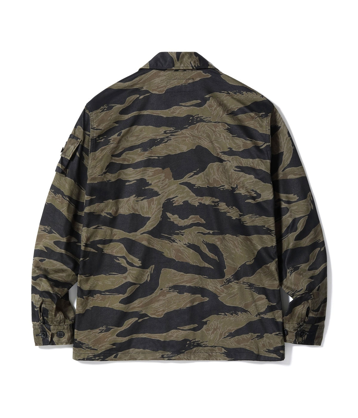 BR15778 WILLIAM GIBSON COLLECTION BLACK TIGER PATTERN JACKET OVER DYE - BLACK