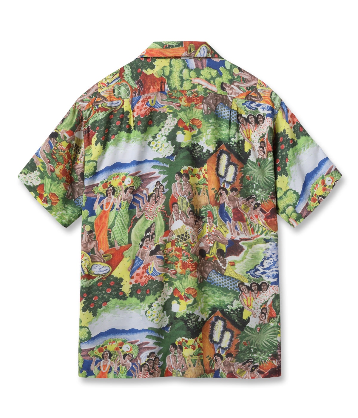 SS39678 SUN SURF SPECIAL EDITION “ORIGINAL MATSON MENU DESIGN by EUGENE SAVAGE” (SHORT SLEEVE) - GREEN