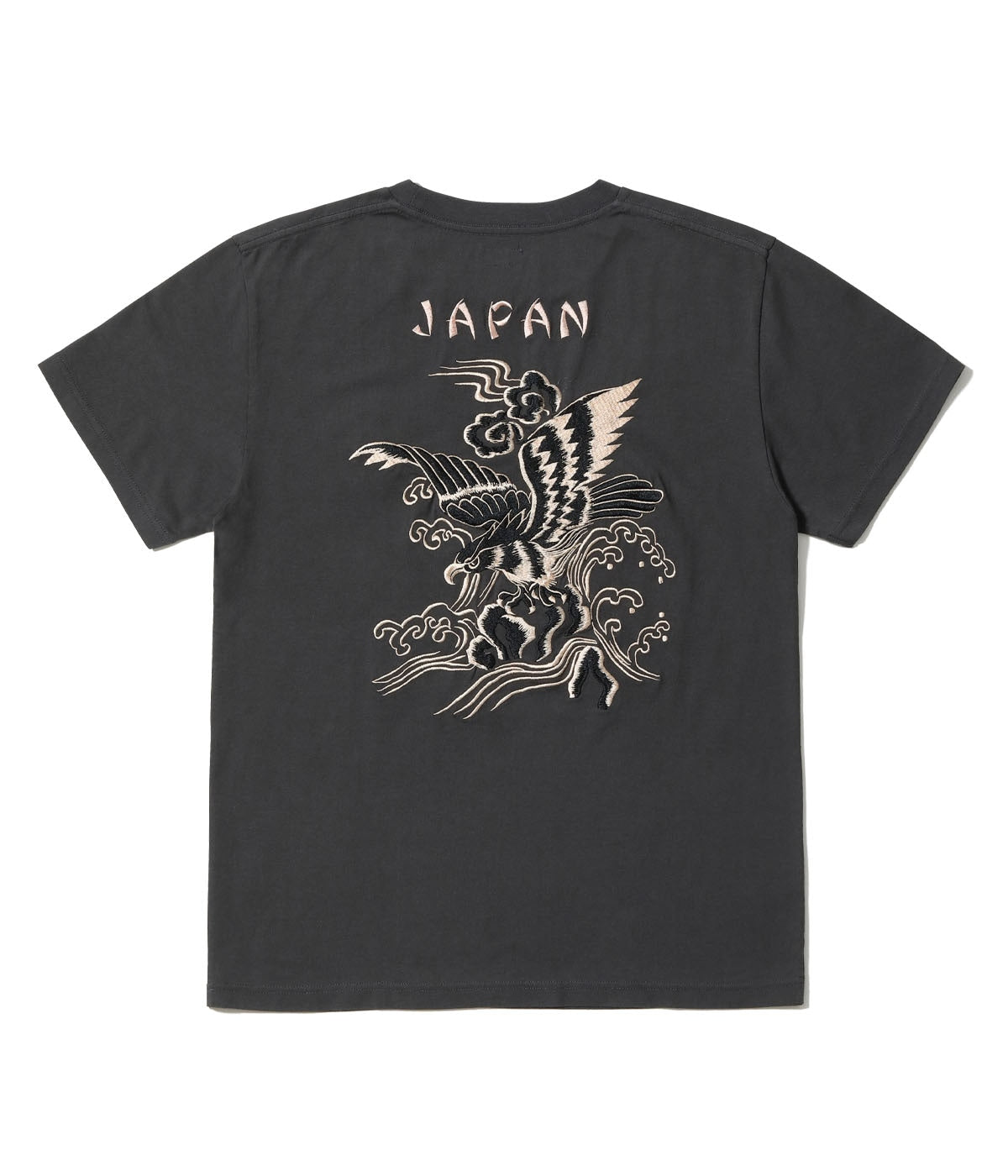 TT79742 SUKA T-SHIRT EMBROIDERED EAGLE - A.BLACK