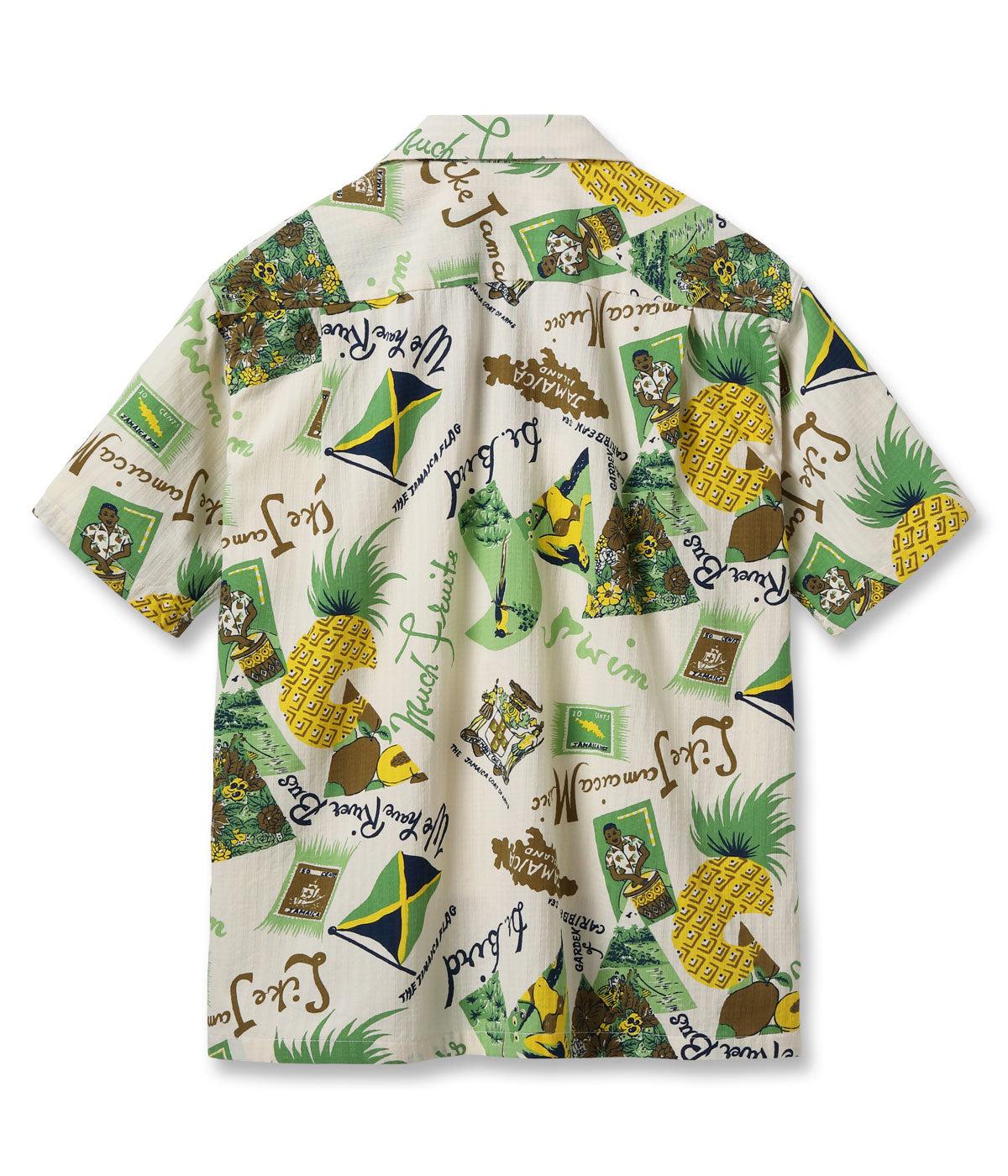SH39719 DOBBY COTTON OPEN SHIRT “JAMAICA” - OFF WHITE