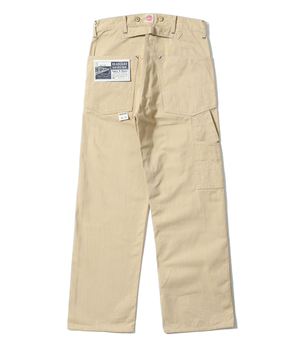 HD42656 HEADLIGHT 10oz. RANDOM HBT WORK DUNGAREES - A.WHITE