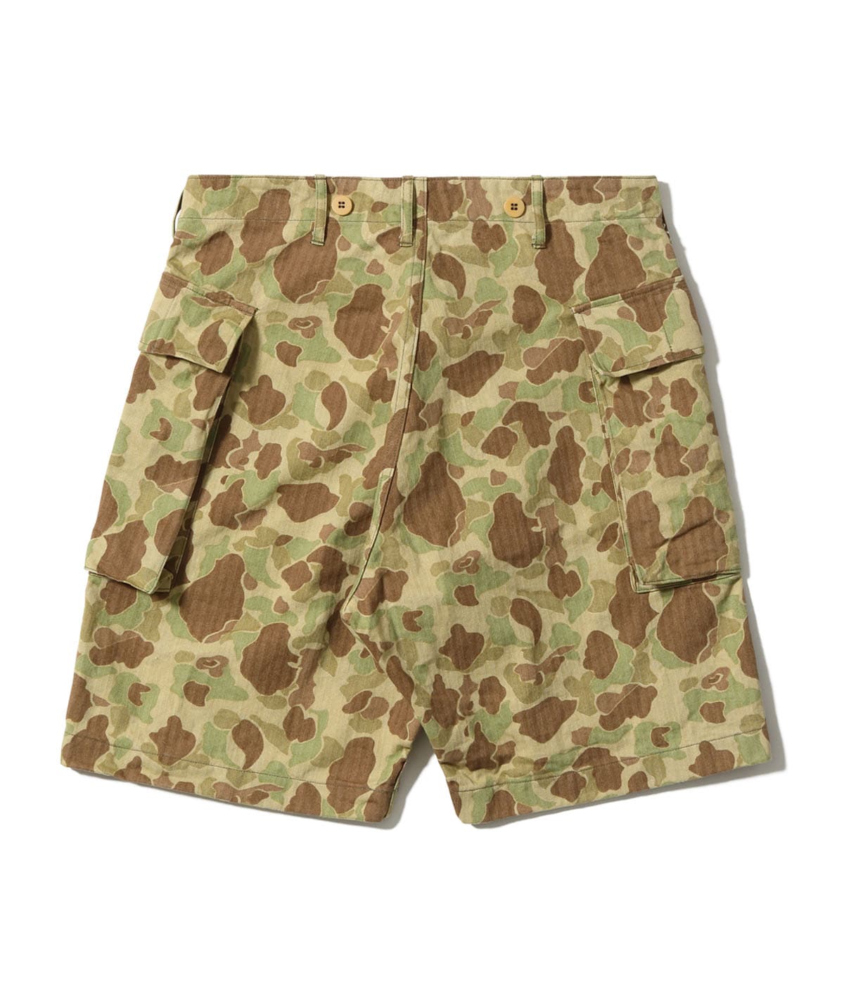 BR52660 TROUSERS, HERRINGBONE TWILL CAMOUFLAGE SHORTS - CAMOUFLAGE