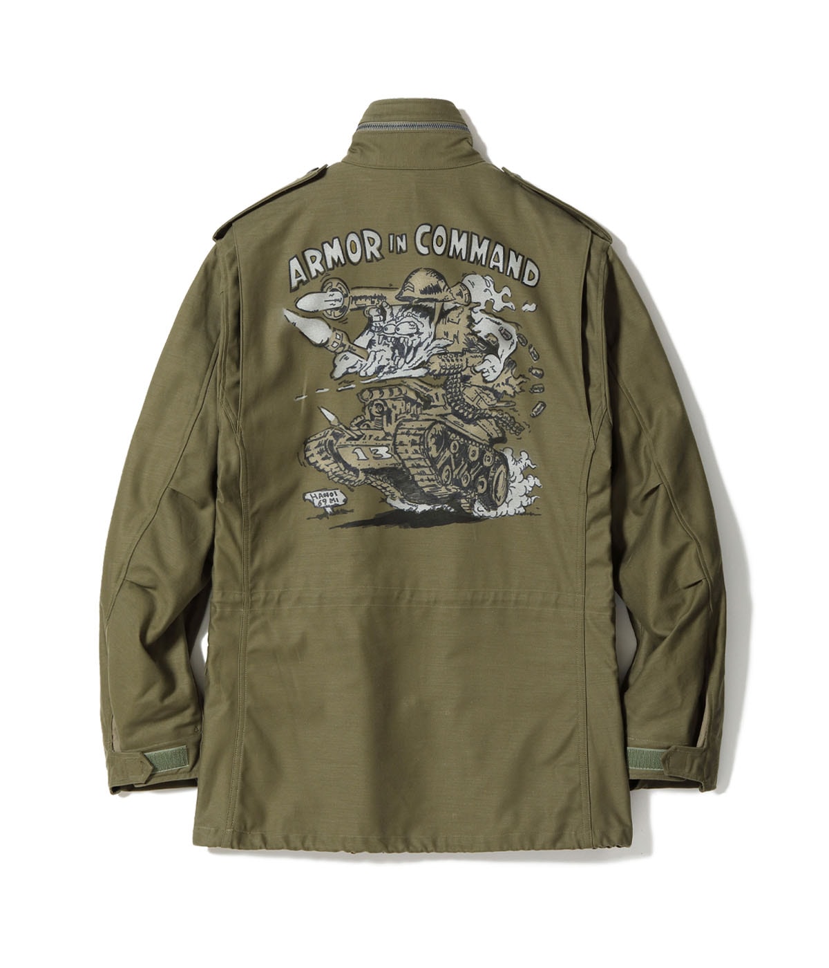 BR15918 Type M-65 “BUZZ RICKSON MFG. CO., INC.” ARMOR IN COMMAND - OLIVE DRAB
