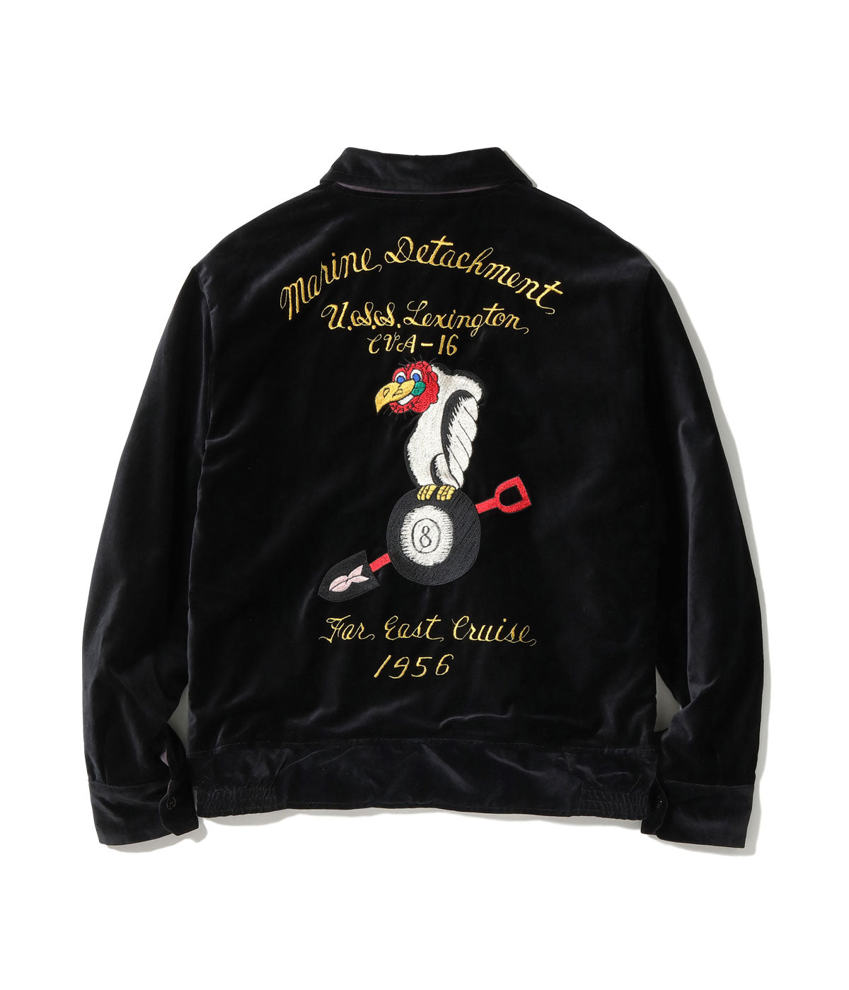 BR15917 SOUVENIR JACKET BUZZ RICKSON'S × KOSHO & CO. SPECIAL EDITION USS LEXINGTON CVA-16 - BLACK