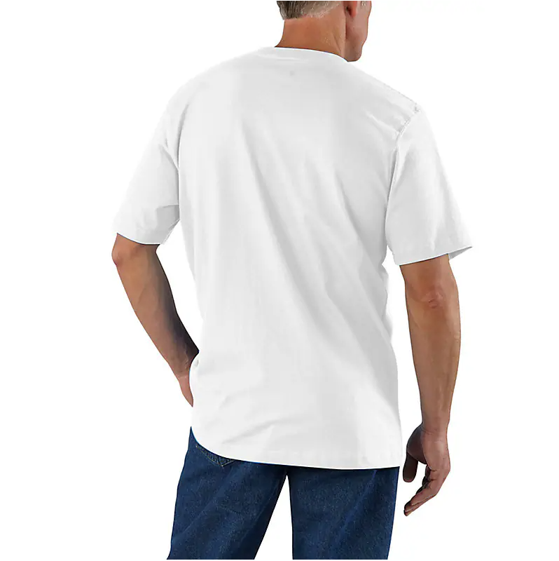 LOOSE FIT HEAVYWEIGHT SHORT-SLEEVE POCKET TEE - WHITE