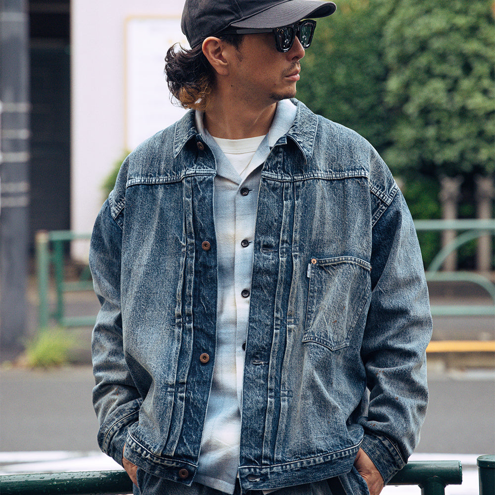GENTLE JACKET 40'S WASH - INDIGO