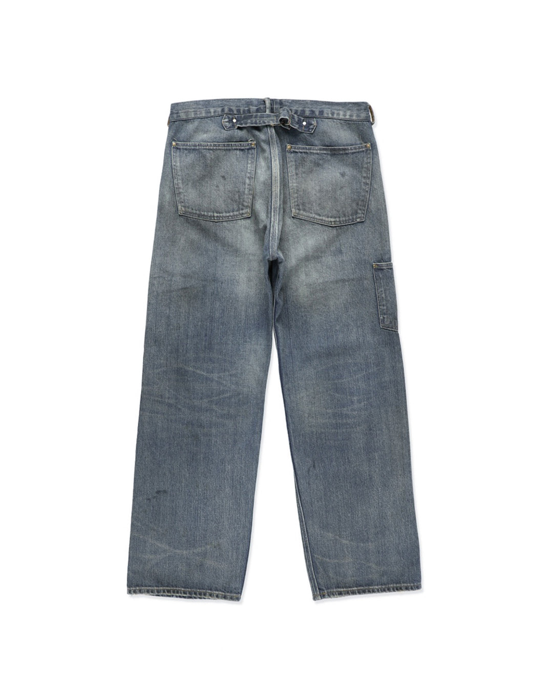 MINER'S REPAIRED DENIM WORK PANTS - AGED INDIGO