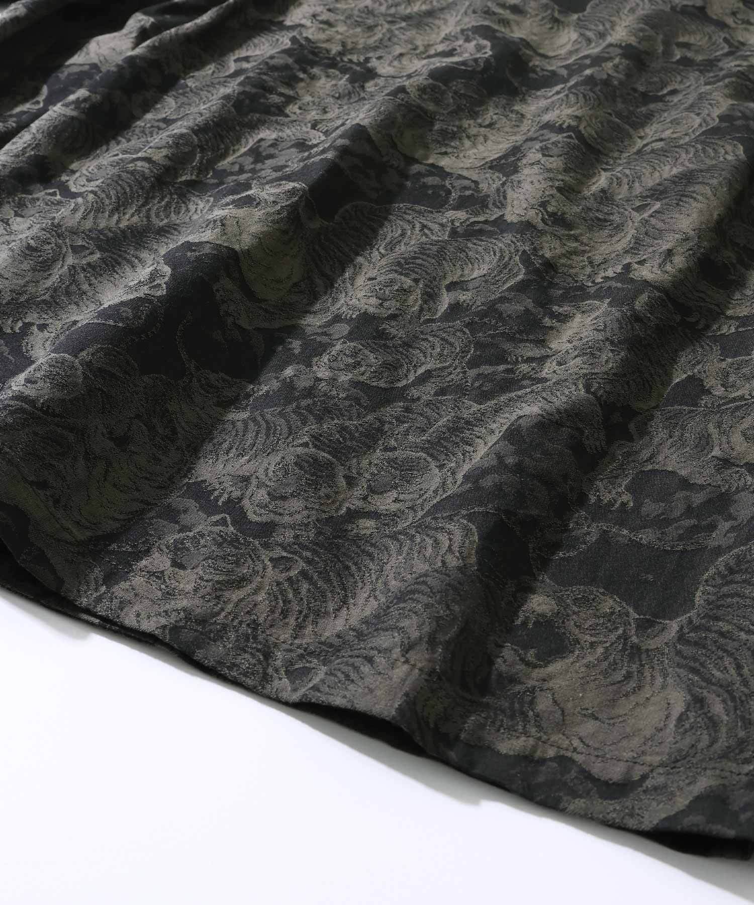 GS2449927A JQ/HUNDRED TIGER SS SHIRTS - OLIVE GREEN