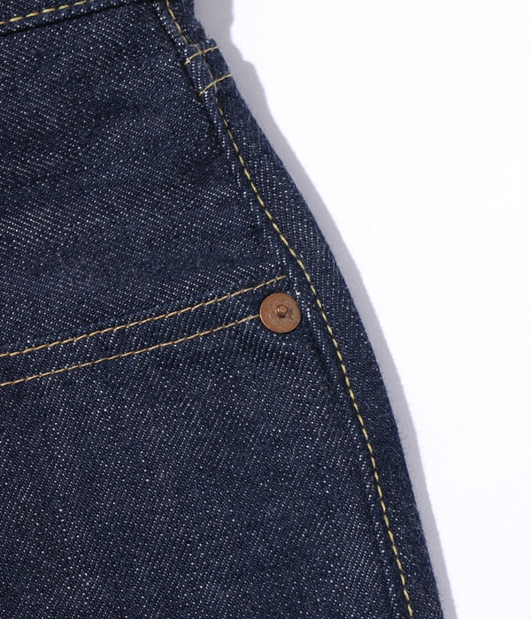 SC49007 SUGAR CANE SUPER “DENIM COLLECTIBLES #07 13.5OZ. BLUE DENIM WAIST OVERALLS “1946 MODE - INDIGO