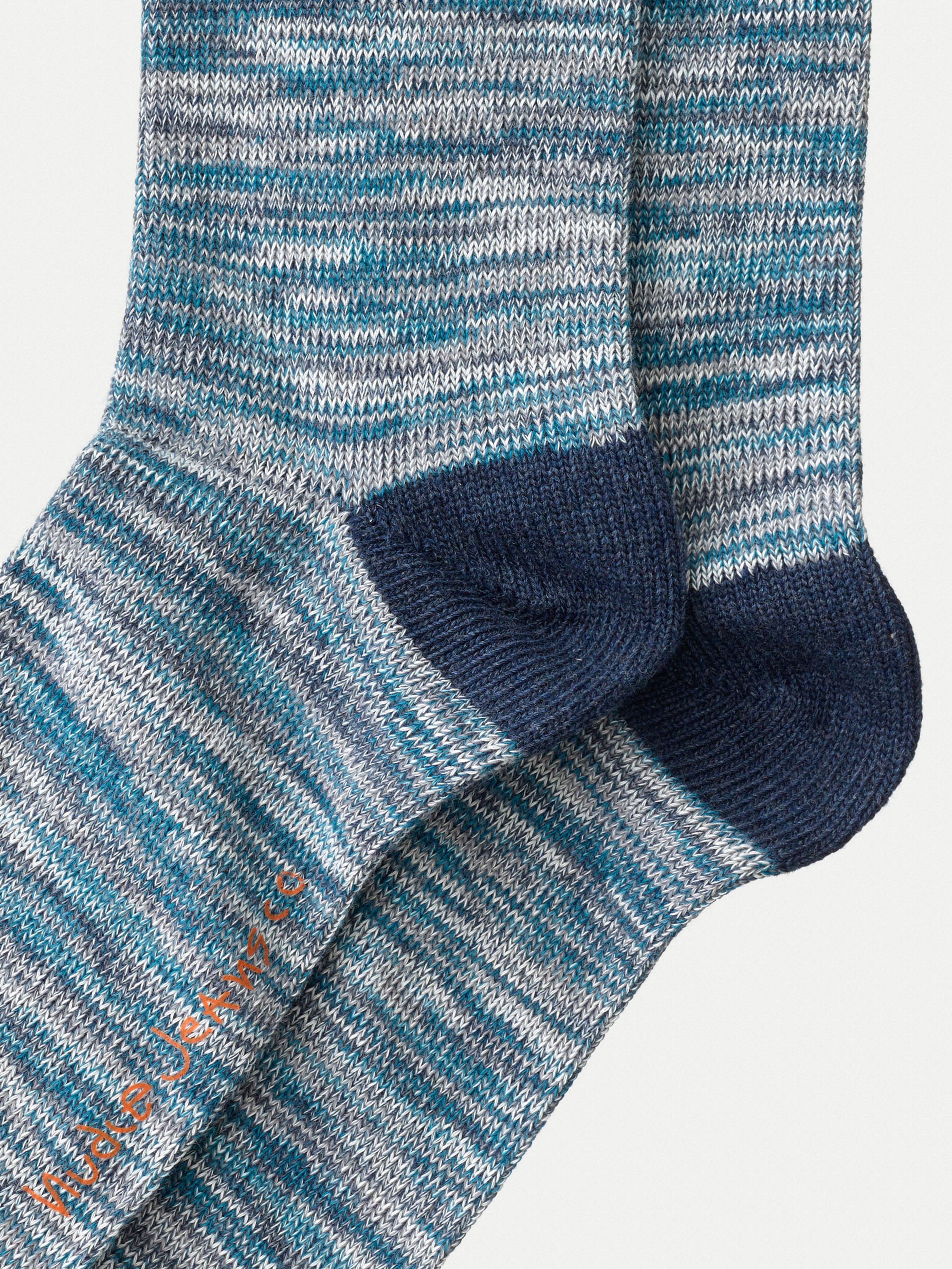 RASMUSSON MULTI YARN SOCKS - BLUE