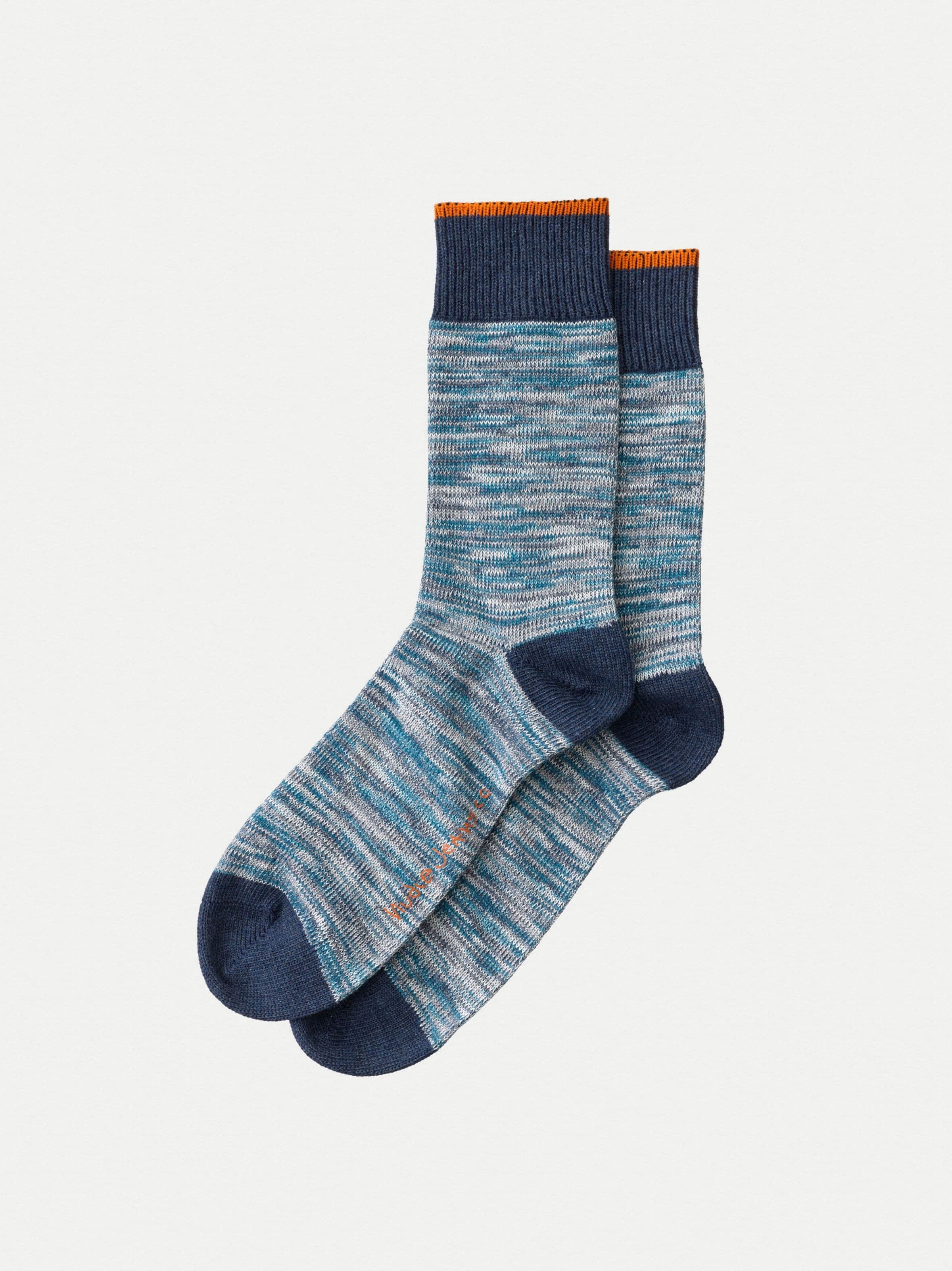 RASMUSSON MULTI YARN SOCKS - BLUE