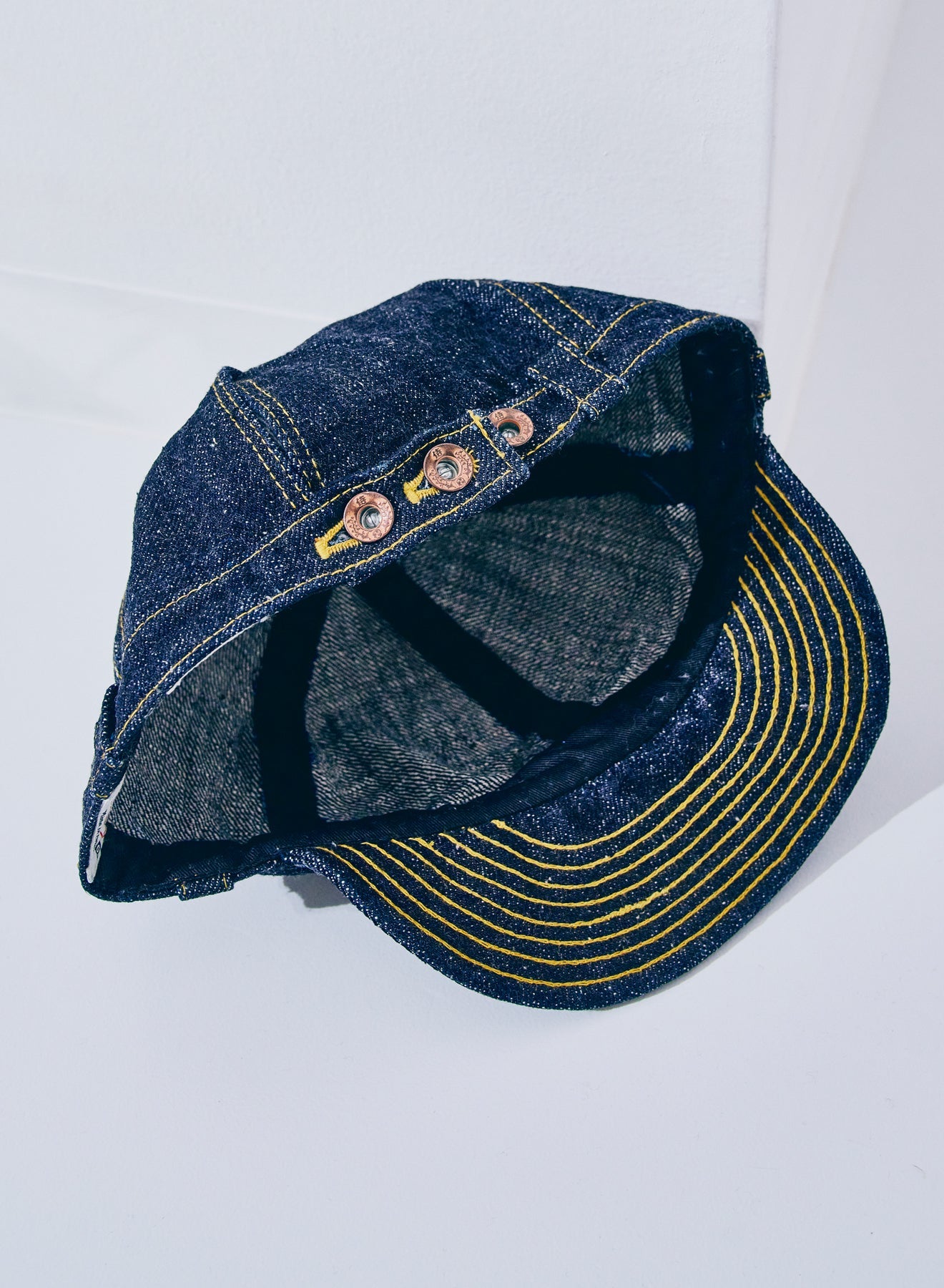 SJ201WC-3100VX (17oz Zero+ Denim Work Cap) - INDIGO