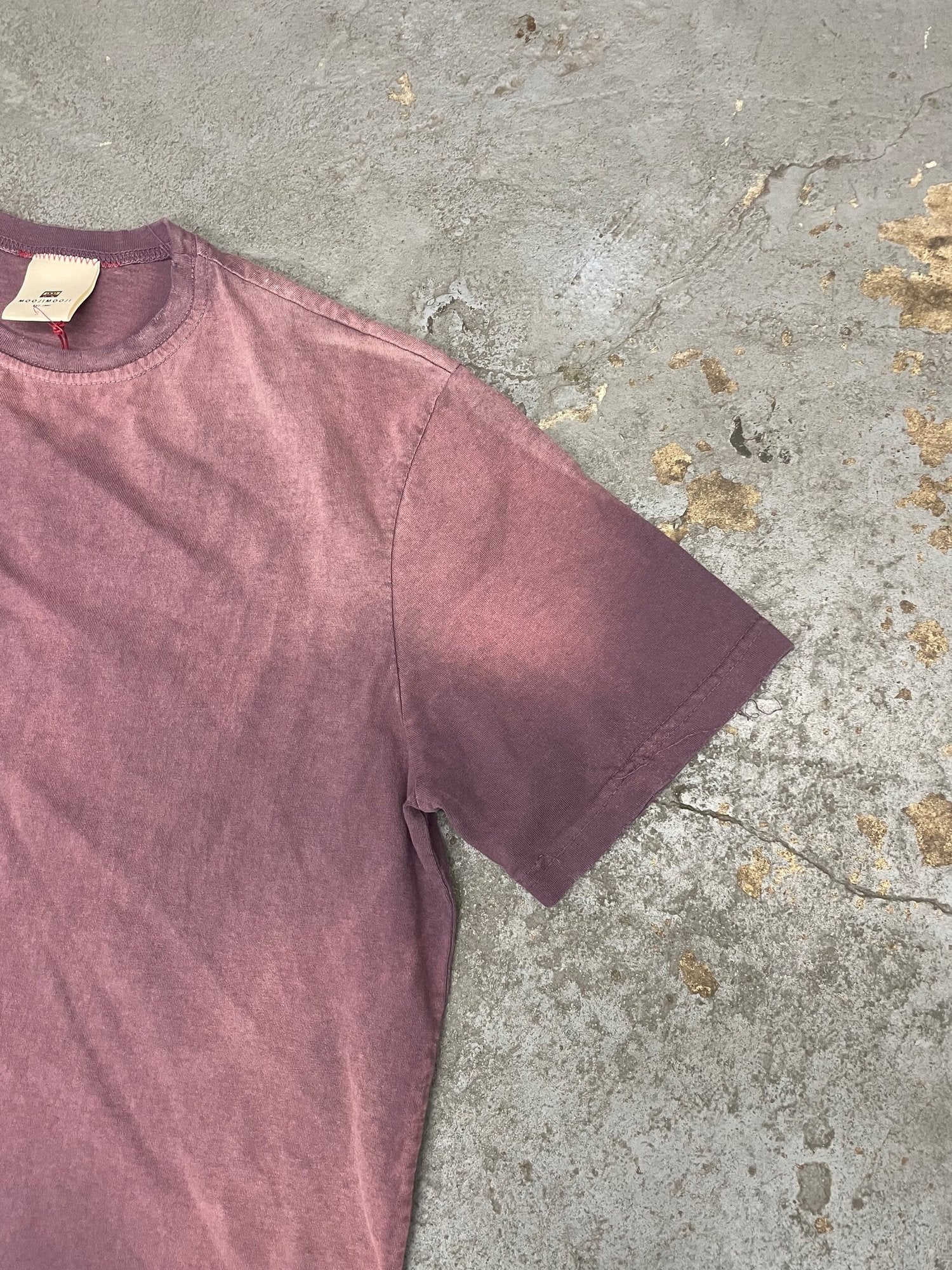 OVERSIZE CROP TEE S/S - AGED PLUM