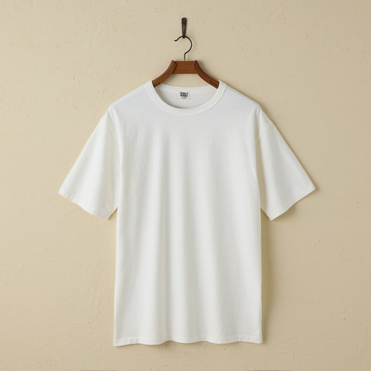 35001 FALLEN COTTON MID WEIGHT S/S TEE - OFF WHITE