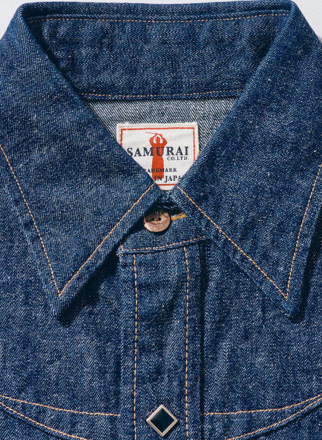 SWD-L02 Denim Western Shirt - INDIGO