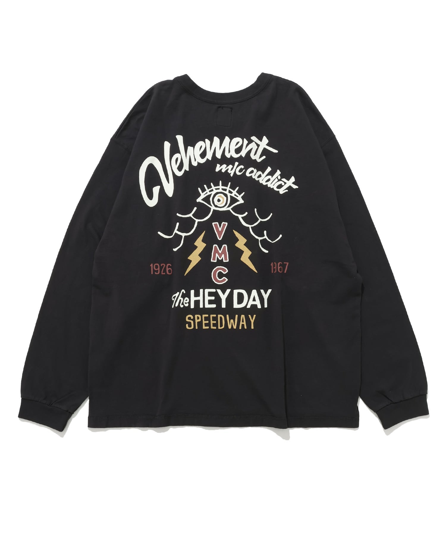 GS2529967 16/-LS SLIT VMC PT CREW - BLACK