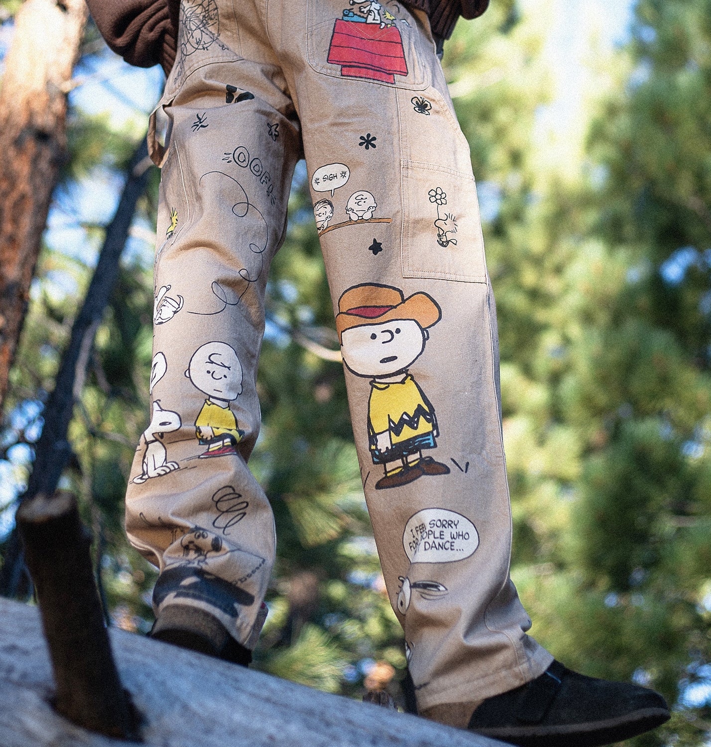 PEANUTS SENIOR PANTS - KHAKI