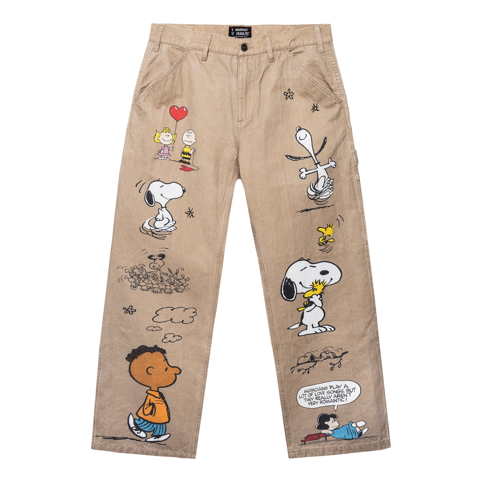 PEANUTS SENIOR PANTS - KHAKI