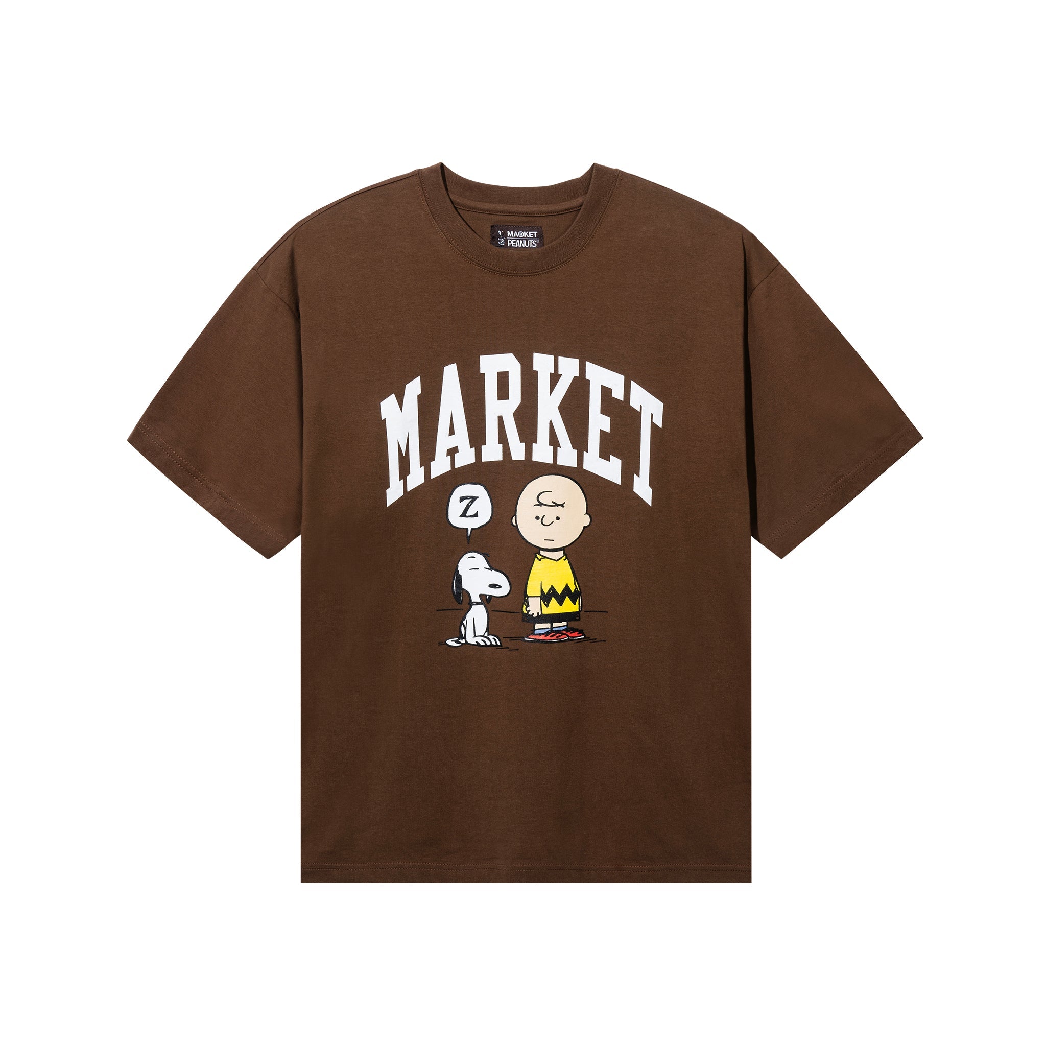 PEANUTS ARC T-SHIRT - BROWN