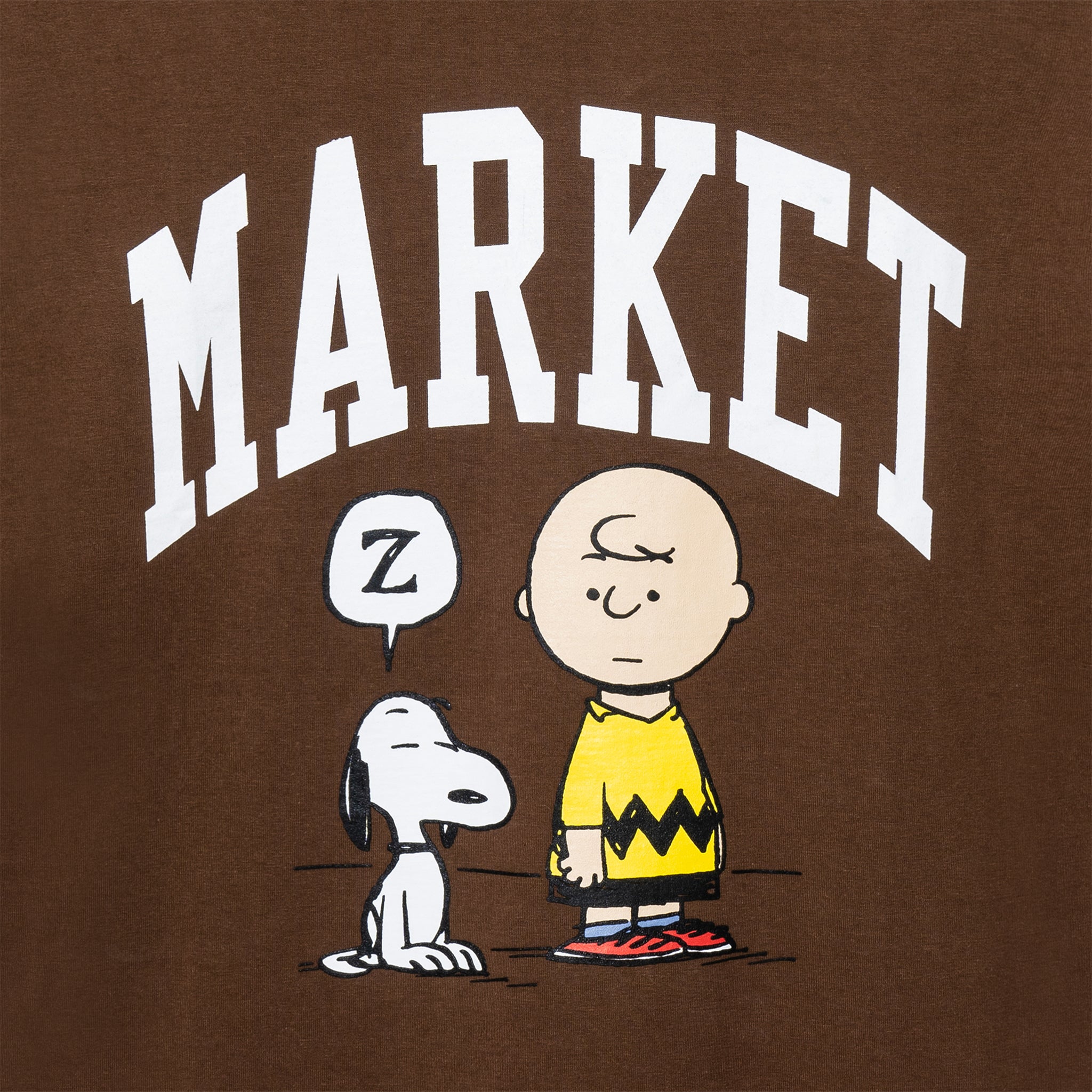 PEANUTS ARC T-SHIRT - BROWN